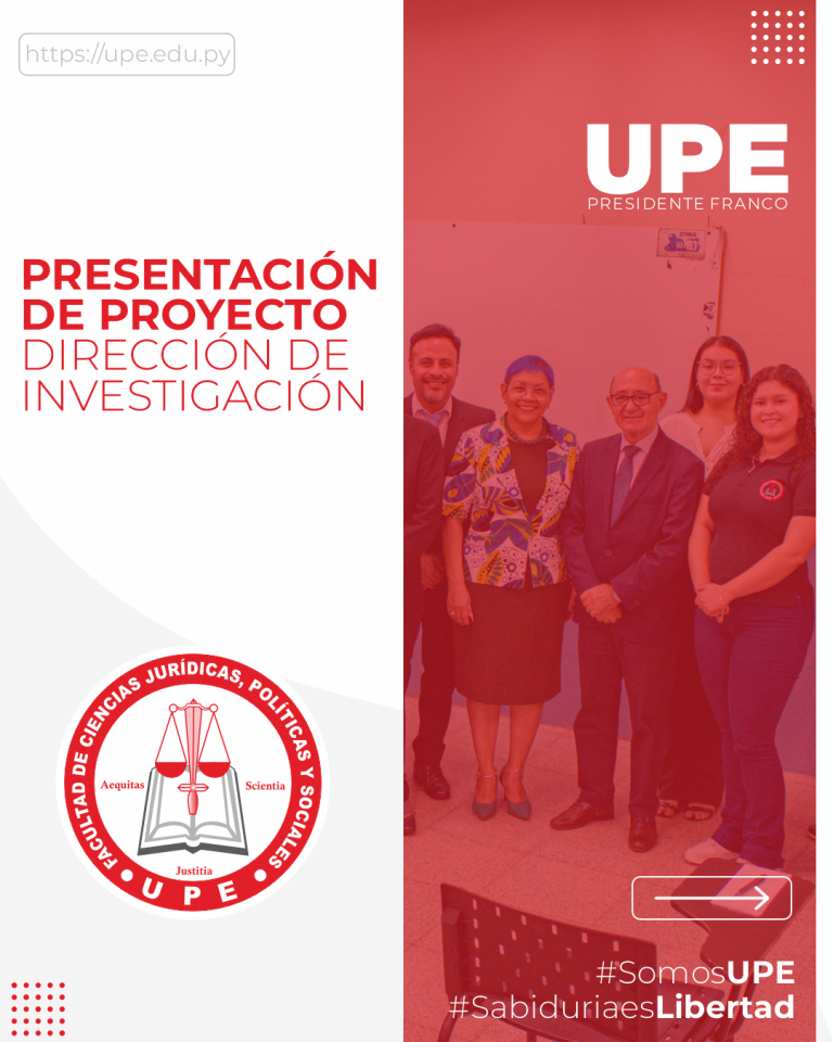 Presentación del Proyecto de Investigación - Dirección de Investigación de Derecho 